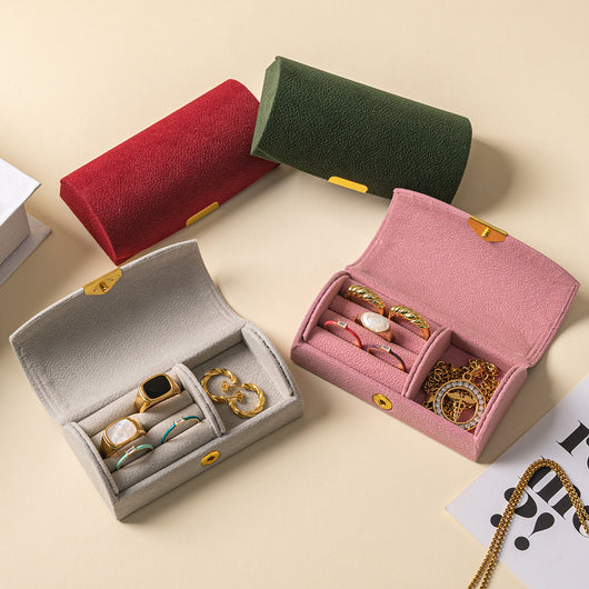 Caja Organizadora de Joyas Compacta para Mujeres