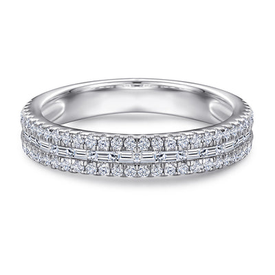 Anillo de Plata Esterlina para Mujer con Zirconia Cúbica Diseño Escalera - Image 9