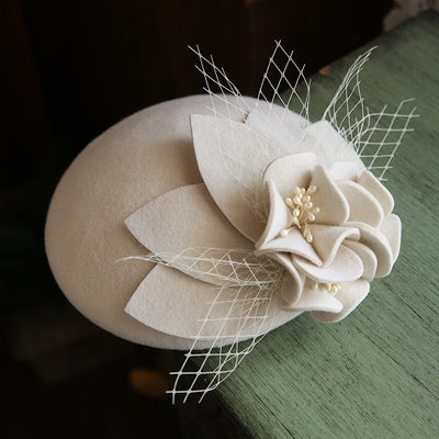 Sombrero de Copa Elegante con Red de Tul para Mujer - Image 7