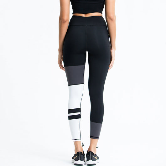 Pantalones deportivos de rayas en bloques de color para mujer - Image 8