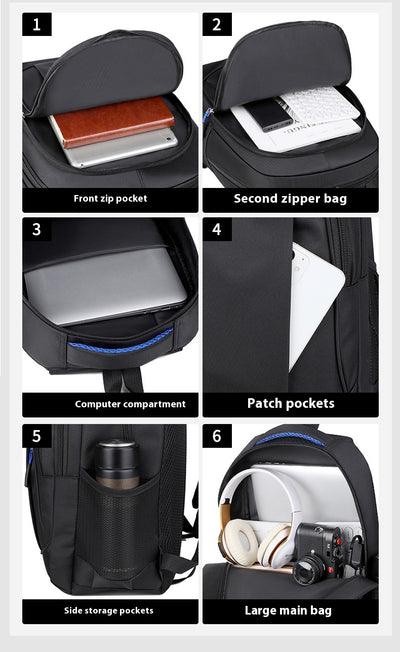 Mochila Universitaria Compartimentos Múltiples - Backpack Profesional para Laptop - Image 26