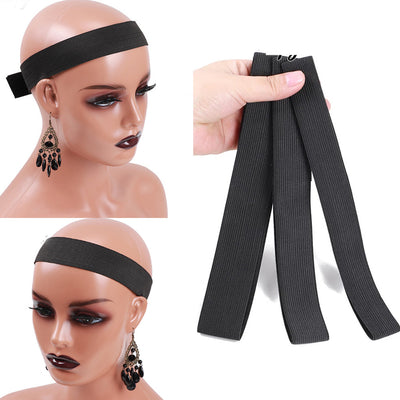 Banda Elástica Ajustable de Punto Negro para Pelucas - Image 2
