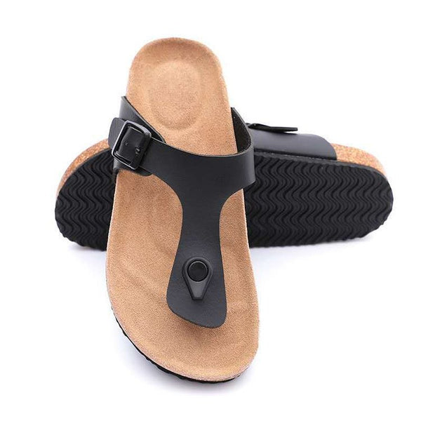 Sandalias Cómodas Tipo Flip Flop para Mujer Talla Grande con Corcho