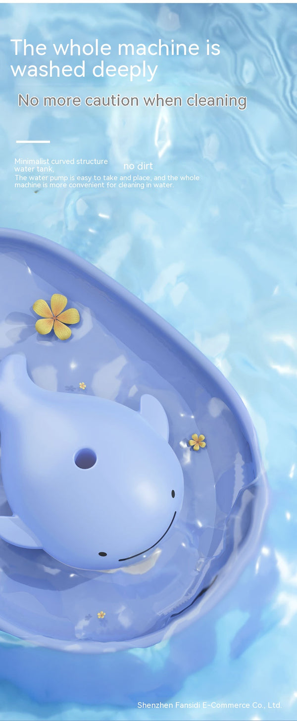 Dispensador Automático de Agua para Mascotas Ballena Danzante