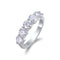 New S925 Plateado Luxury 50-point Ring Moissanite No 5 Bare Goods