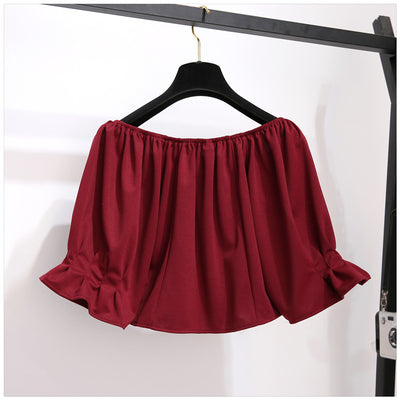Conjunto Falda Corta Estilo Occidental con Blusa Ajustada Cintura Alta - Image 11