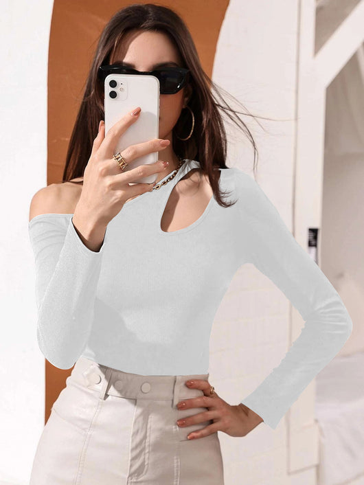 Blusa Casual de Manga Larga con Detalle Calado en la Cintura - Image 8