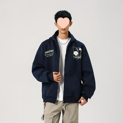 Sudadera con Capucha y Bordado para Hombre