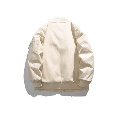 Chaqueta de Algodón con Bordado de Letras - Estilo Casual Sofisticado - Image 12