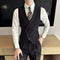 Traje Completo Milano Negro - Saco, Chaleco y Pantalón