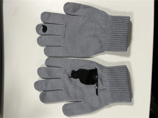 Guantes Tejidos con Estampado de Gatos y Pájaros - Image 5