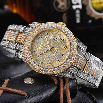Reloj de Cuarzo Acero Inoxidable con Cristales Completos para Hombre - Image 3