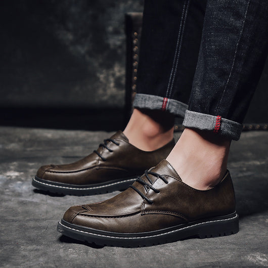 Zapatos de Cuero Elegantes para Hombre - Estilo Británico Versátil - Image 10