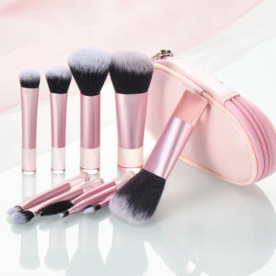 Set de Brochas de Maquillaje Portátil con Estuche de Viaje - Image 9