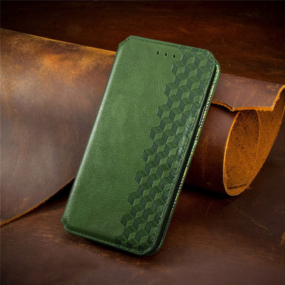 Funda de Cuero Integral para Teléfono - Color Sólido - Image 3