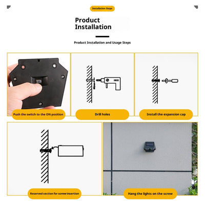 Lámpara Solar LED para Pared Exterior - Iluminación Inteligente para Jardín - Image 4