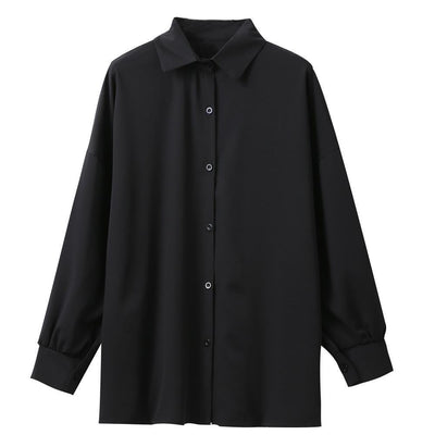 Camisa Suelta de Manga Larga Versátil en Poliéster - Image 4