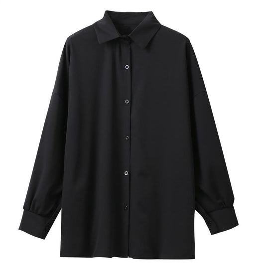 Camisa Suelta de Manga Larga Versátil en Poliéster - Image 4
