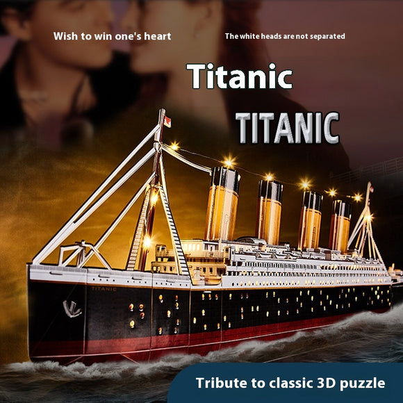 Maqueta de Barco de Papel Tiedani - Modelo 3D para Armar a Mano