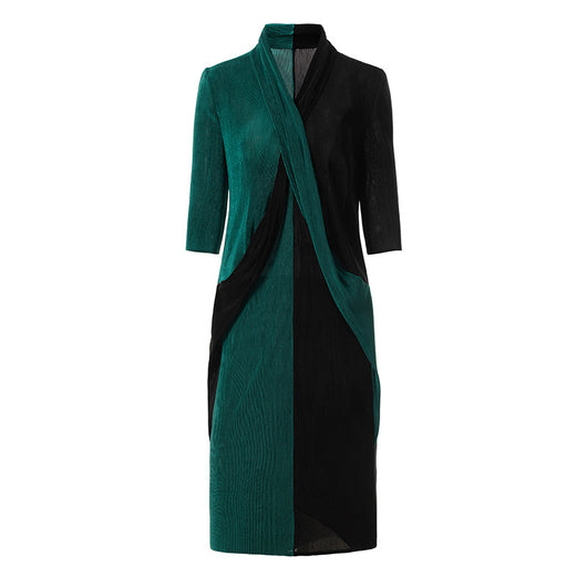 Vestido Drapeado Ligero Primavera - Corte Elegante - Image 16