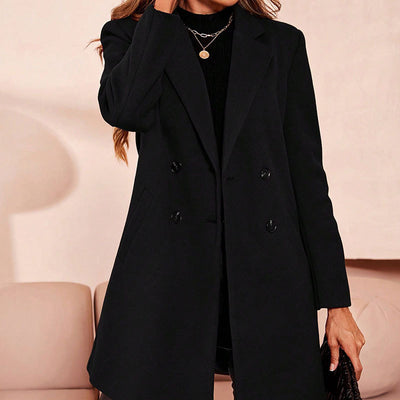 Abrigo Trench Ajustado con Cuello Sastre para Mujer - Image 8