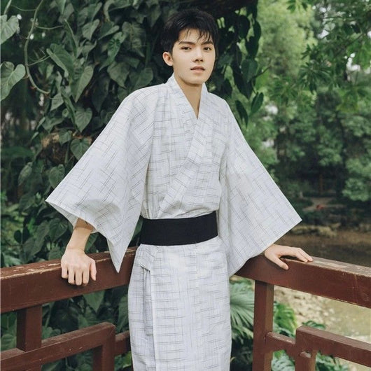 Yukata Japonés de Verano para Hombre - Ropa de Descanso Tradicional - Image 2