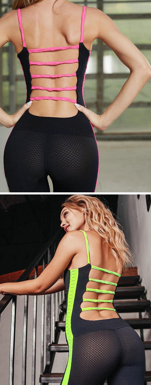 Jumpsuit Sexy con Malla y Detalles Hueco - Diseño Europeo Moderno - Image 12