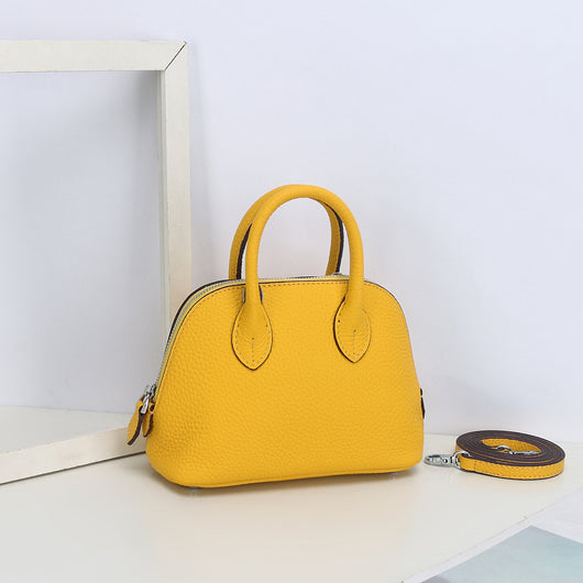 Bolso Bandolera de Cuero Genuino para Mujer - Diseño Minimalista - Image 9