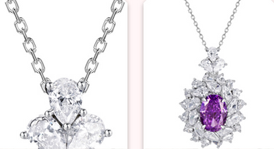 Collar de Plata S925 con Circonita Púrpura para Mujer - Image 10