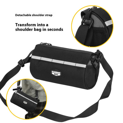 Bolsa Frontal de Gran Capacidad para Bicicleta de Montaña con Soporte Plegable - Image 4