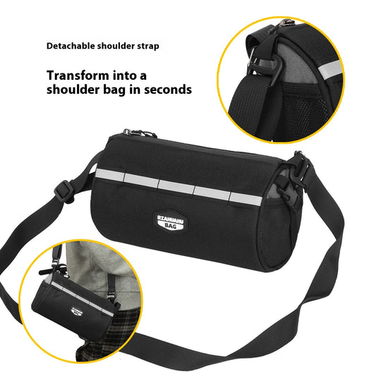 Bolsa Frontal de Gran Capacidad para Bicicleta de Montaña con Soporte Plegable - Image 4