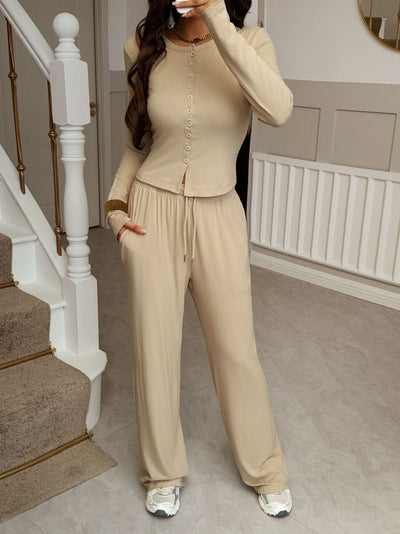Conjunto Casual Europeo: Chaqueta y Pantalón para Viajes - Image 15