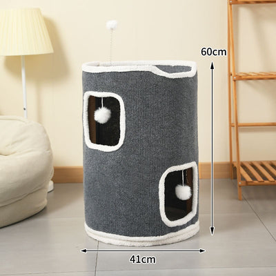 Villa para Gatos con Árbol Rascador y Nido Semicerrado - Image 7
