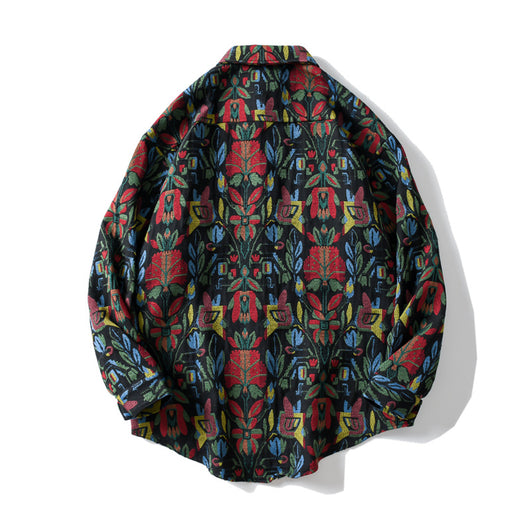 Camisa Étnica Retro Suelta para Hombre - Cálida y Versátil - Image 11