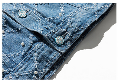 Chaqueta Denim Retro Japonesa con Detalles de Herramientas - Image 11