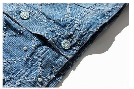 Chaqueta Denim Retro Japonesa con Detalles de Herramientas - Image 11