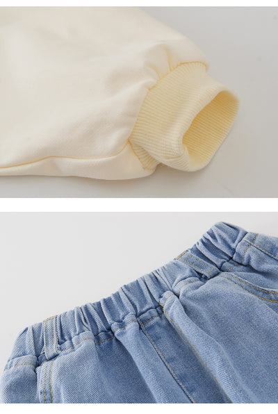 Conjunto Infantil Estilo Western: Top Estampado Cerveza y Jeans - Image 12