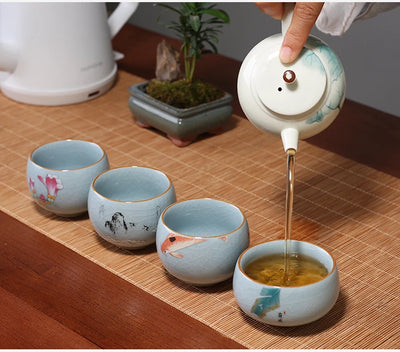Taza de Té Ruyao Tianqing - Cerámica Artesanal Tradicional - Image 3