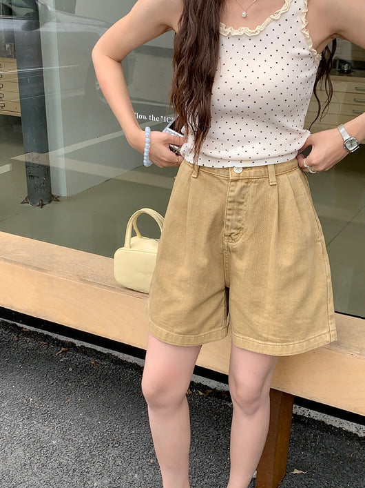 Pantalón Cropped Casual de Talle Alto con Pliegues Reductores - Image 29