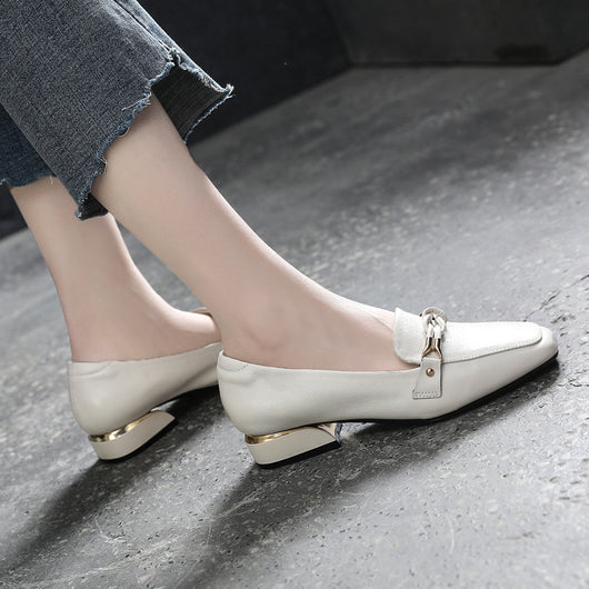 Zapatos de Cuero Genuino para Mujer con Tacón Medio - Colección Primavera - Image 3