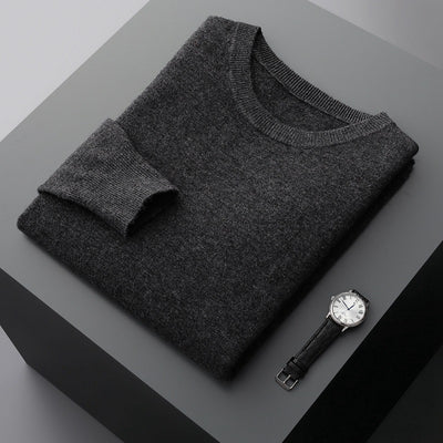 Suéter de Cuello Redondo 100% Cashmere para Hombre - Otoño e Invierno - Image 16