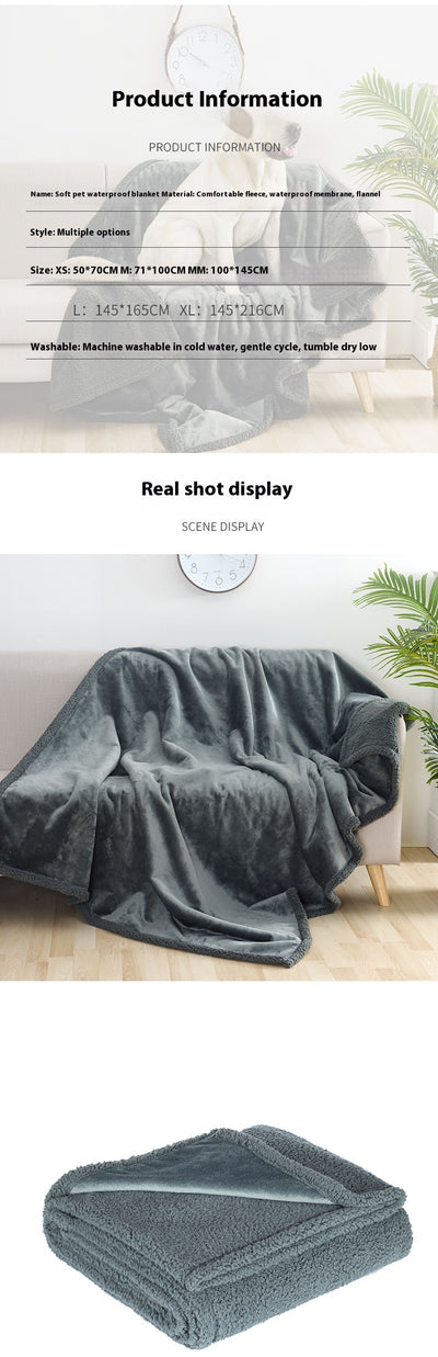 Cama Sofá para Mascotas con Cojín Impermeable y Manta Térmica - Image 8