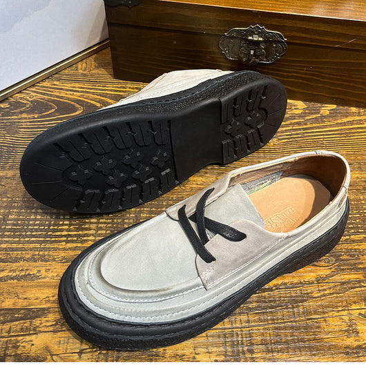 Zapatos de Cuero Genuino con Plataforma para Hombre - Slip-on Cómodos - Image 16