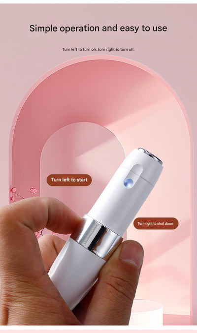 Two white and silver electric shavers for painless, full-body hair removal, featuring a detachable and washable blade head. - Image 23