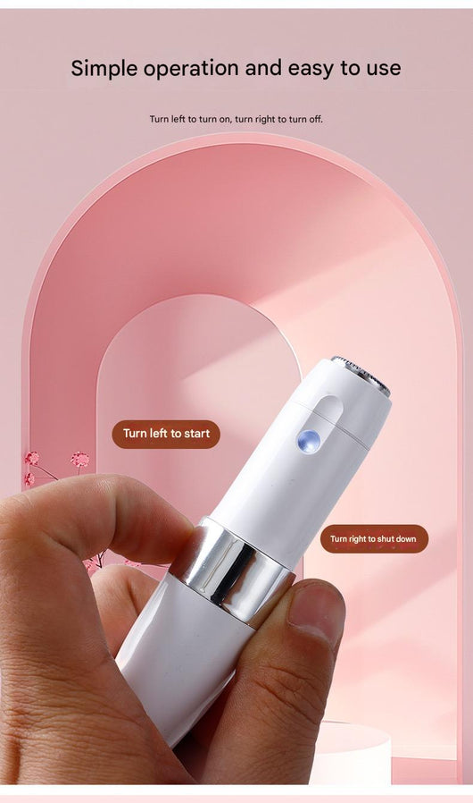 Two white and silver electric shavers for painless, full-body hair removal, featuring a detachable and washable blade head. - Image 23