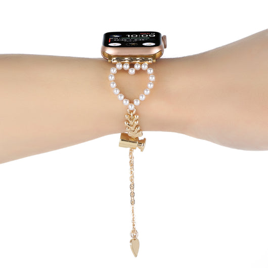 Correa Smartwatch Perla Metal con Dije Amor - Image 10