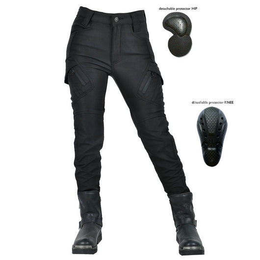Pantalones de Ciclismo Impermeables con Forro Polar Acolchado y Protección Antigolpes - Image 2