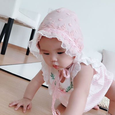 Gorro de Encaje Lolita para Recién Nacido - Diseño Elegante y Creativo - Image 10