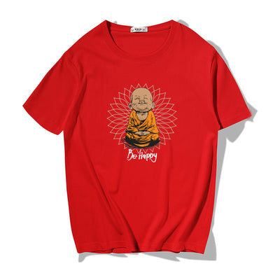Playera Suelta Estampada Cuello Redondo Manga Corta para Hombre - Image 8