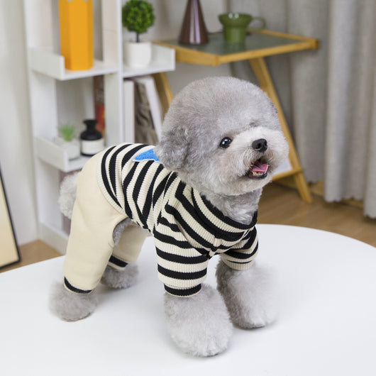 Sudadera Casual para Perro con Diseño de Rayas - Conjunto Completo - Image 12